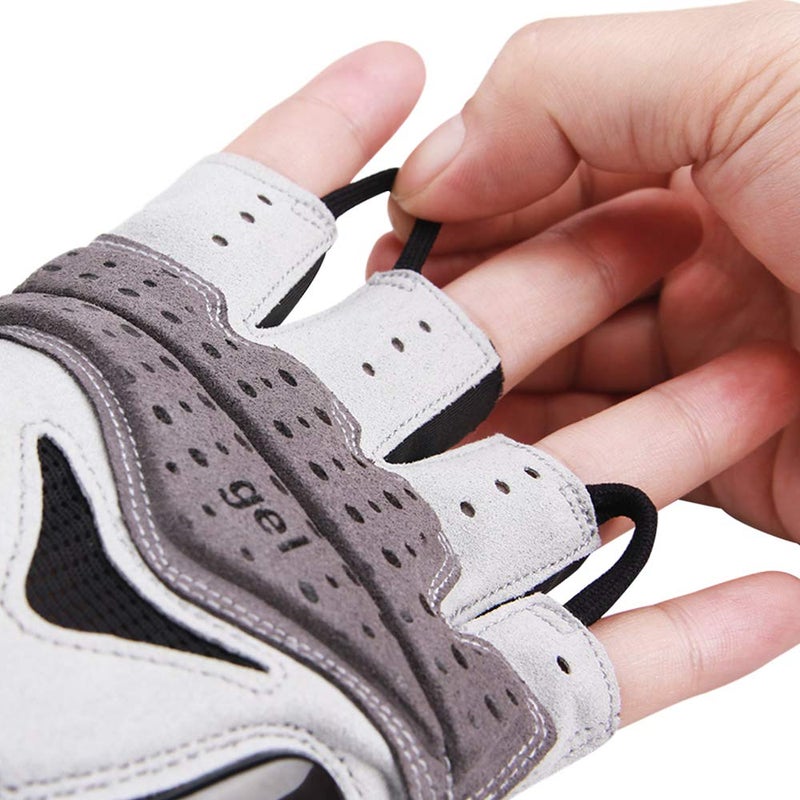CXWXC Cycling Gloves for Men Women - Breathable Gel Road Mountain Bike Riding Gloves - Anti-Slip Half Finger Glove for Fitness Cycling Training Outdoor Sports - Image 3